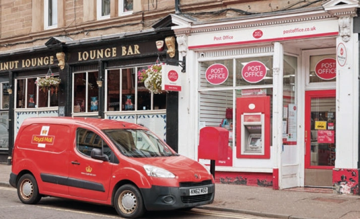 Post Office And Royal Mail Van