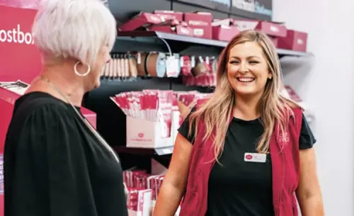 Post Office Staff Member and Customer